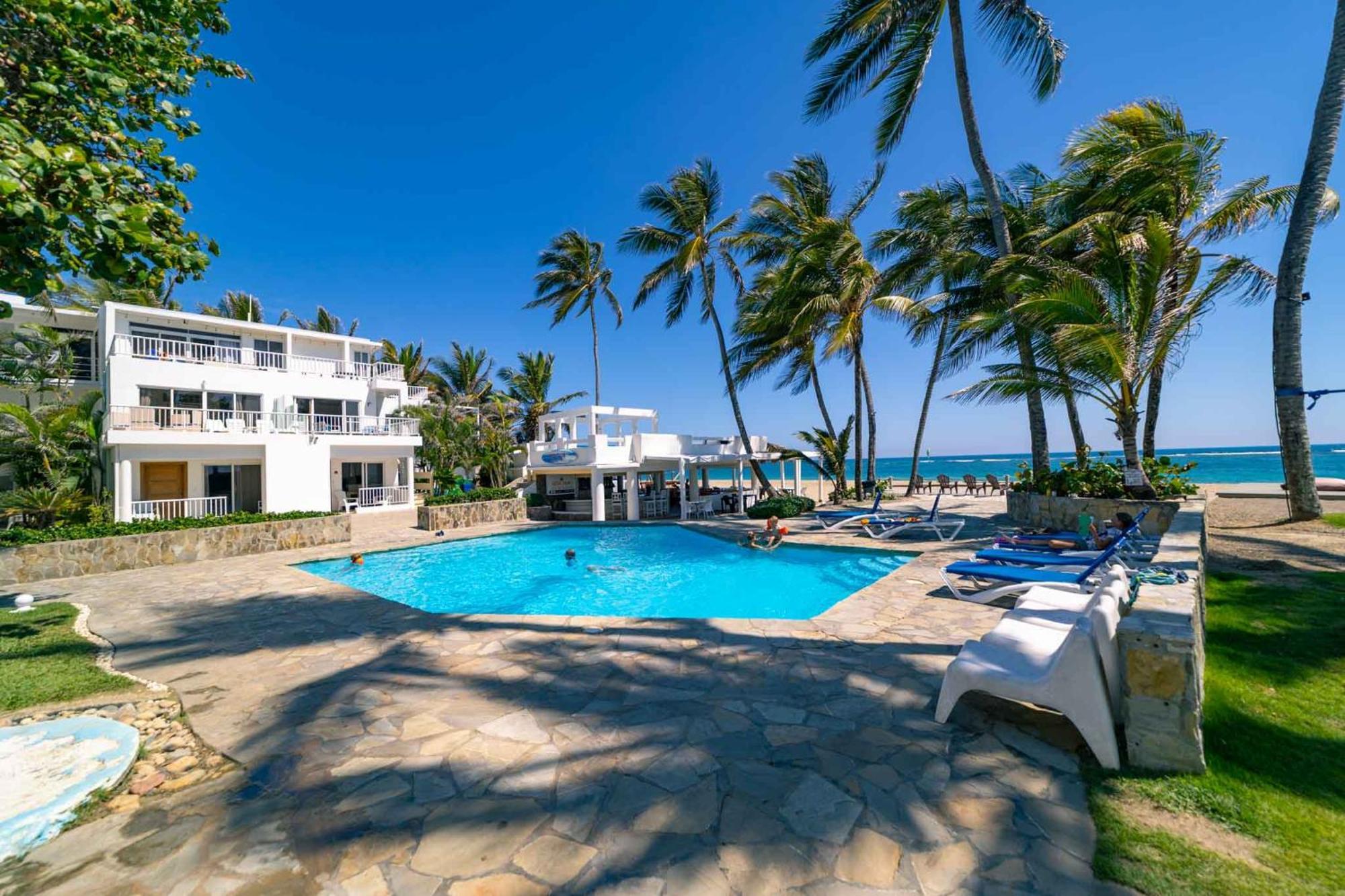 Kite Beach Oceanfront 1St Row Two Bedrooms And Patio Cabarete Exterior photo